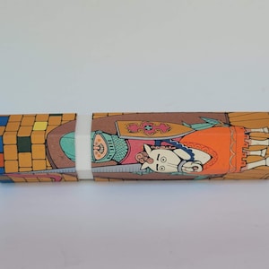 Otagiri paper/cardbord tall match stick holder match safe