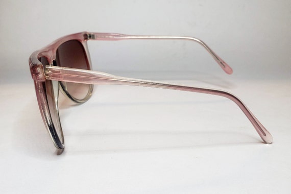 Pink Plastic Oversized Sunglasses - image 4