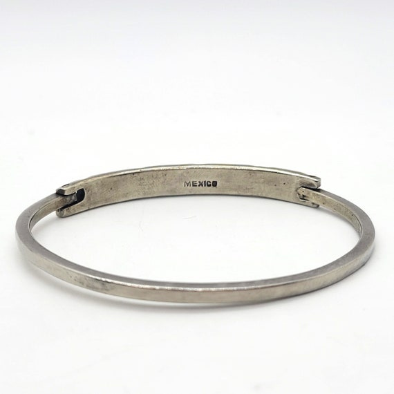 Sterling Hinged Bangle Bracelet - image 6
