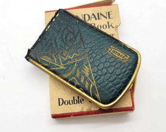 Art Deco Mondaine Vanity Book Double Compact - *DAMAGED*
