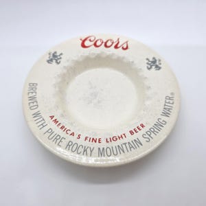 Vintage Coors Beer Ashtray