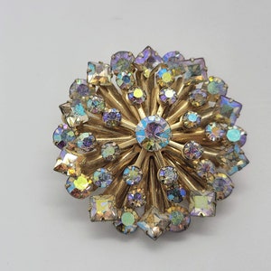 Aurora Borealis Starbust Brooch