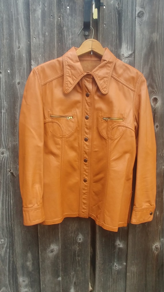 Reversible Leather & Suede Jacket - Unisex Size S
