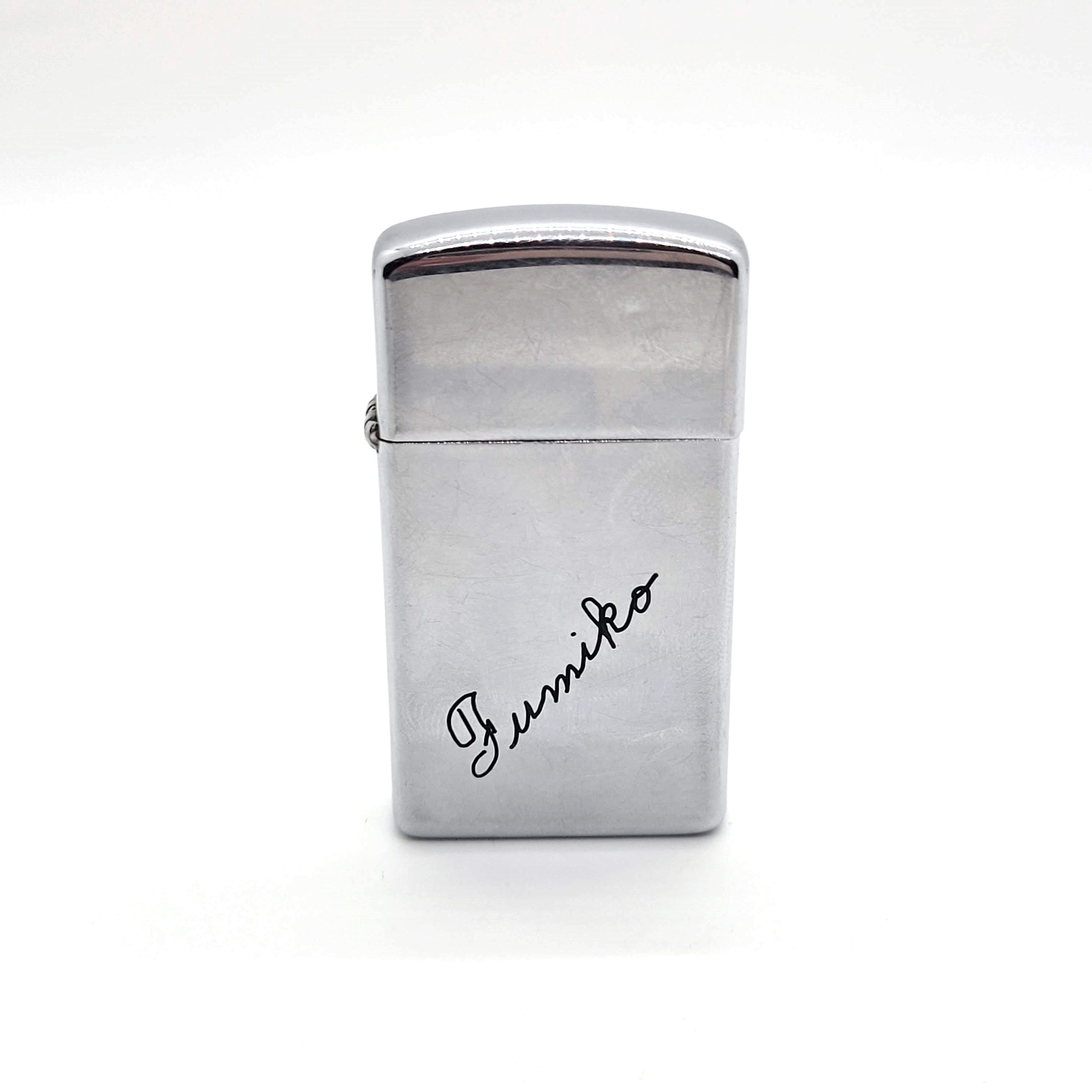 Vintage 1968 Zippo Lighter - Engraved FUMIKO **UNTESTED** - Etsy