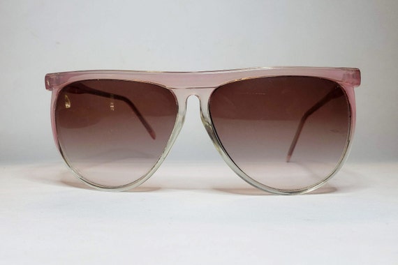 Pink Plastic Oversized Sunglasses - image 2