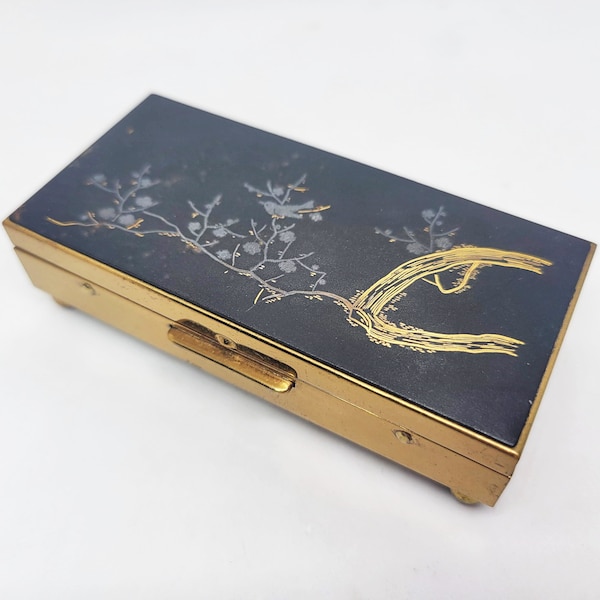 Japanese Damascene Trinket Box