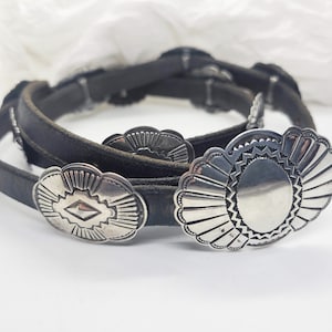 Patrick and Anita Ohlinger Coin Silver Concho Belt