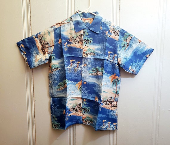 1950s Polynesian SportSwear Hawaiian Shirt - image 1