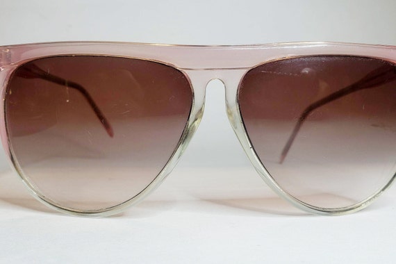 Pink Plastic Oversized Sunglasses - image 7