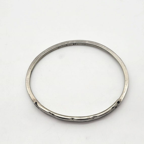 Sterling Hinged Bangle Bracelet - image 4