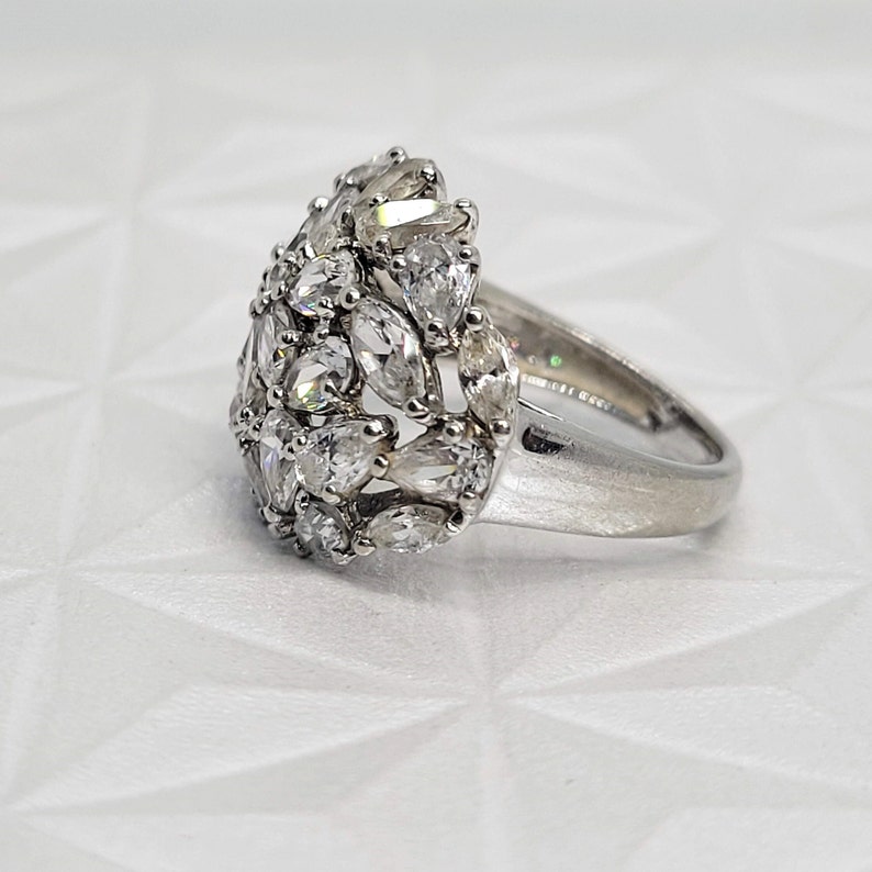 Sterling CZ Cocktail Ring image 5