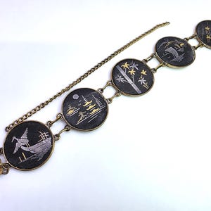 Japanese Kyoto Damascene Bracelet. J-bror895 - Etsy Japanese Kyoto Damascene Bracelet. J-bror895 - Etsy