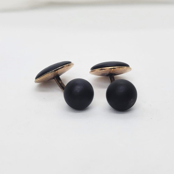 Victorian Mourning Cuff Links - image 6