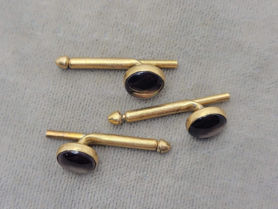 Swank Mother of Pearl Cuff Links and Shirt Studs … - image 7