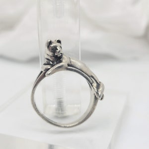 James Avery Sterling Resting Cat Ring