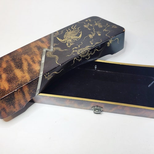 Antique Japanese Lacquerware shops Letter Box