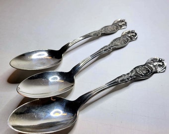 Vintage Wm Rogers Silver Plate State Spoons - Etsy