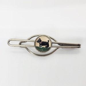 Essex Crystal Scottish Terrier Tie Bar