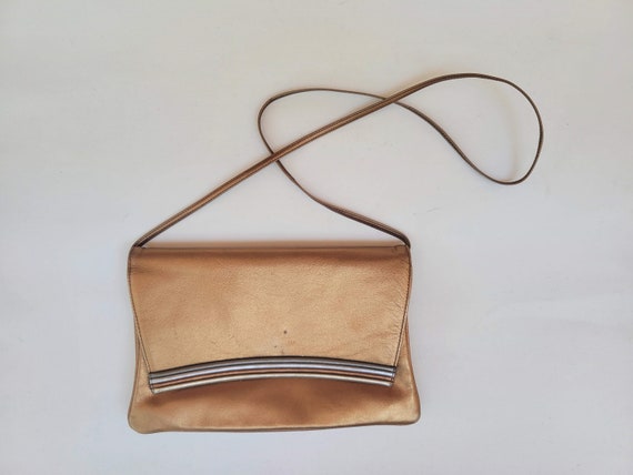 Morris Moskowitz Bronze Leather Purse - image 1