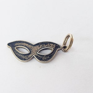 Vintage Sterling Masquerade Mask Charm