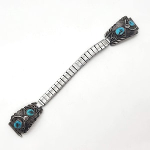 Ladies Sterling and Turquoise Watch Tips