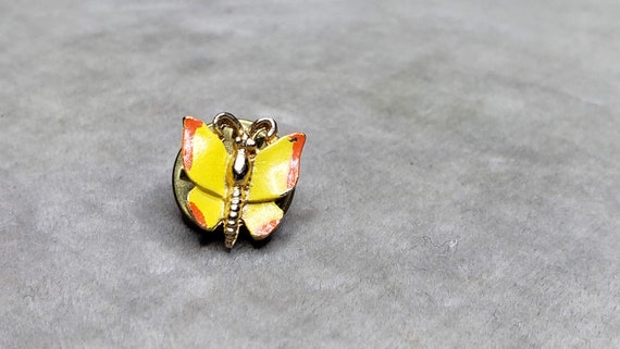 Vintage Enameled Tiny Turtle or Tiny Bug Lapel Pi… - image 7