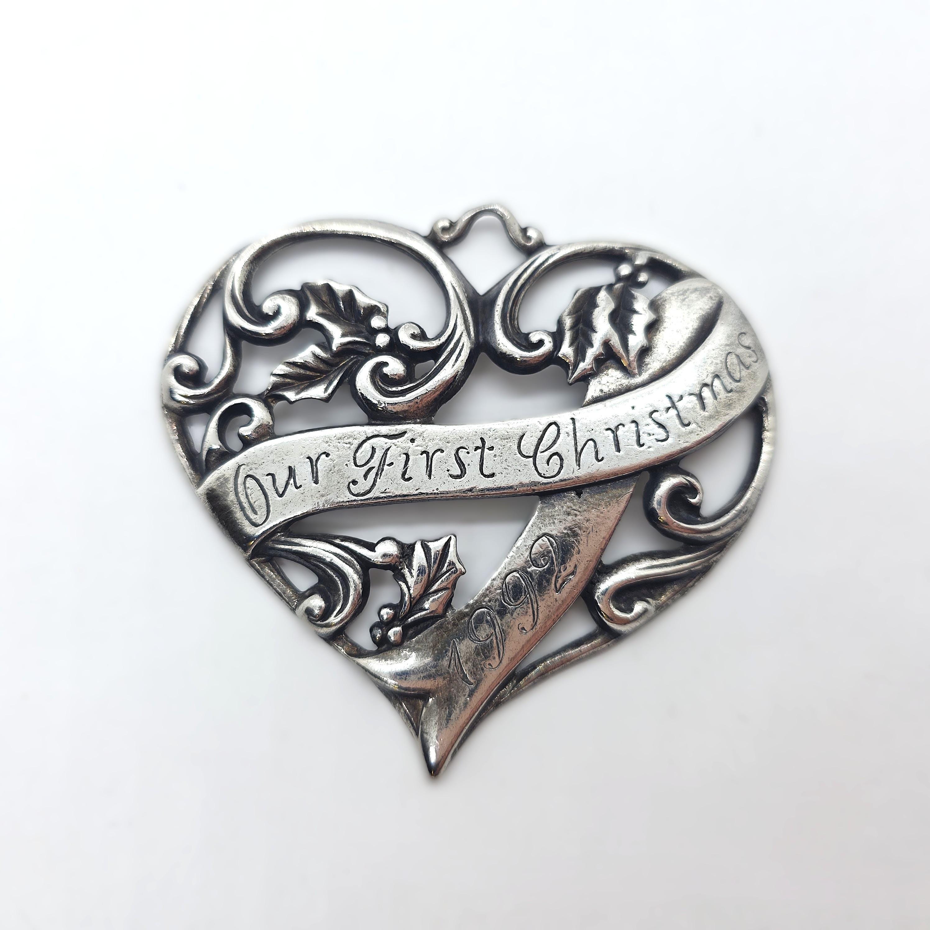 Working 90s Gorham Heart Watch - Sterling Silver Band Gorham Silver Heart - Etsy main image 2