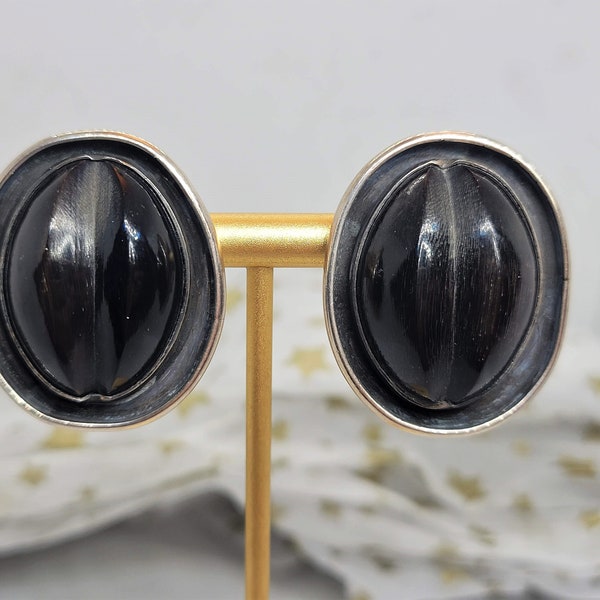 Rebecca Collins Sterling Clip On Earrings