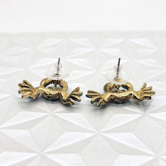 Betsey Johnson Rhinestone Crab Earrings - image 7