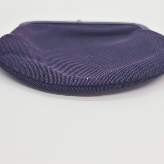 Dark Blue Fabric Coin Purse - image 4