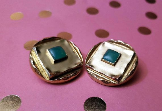 Vintage 1960s Oranium Paris Clip on Earrings