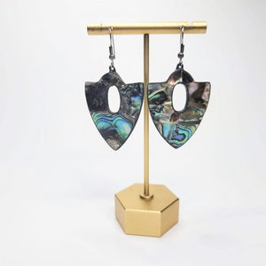 Inlaid Abalone Shell Earrings