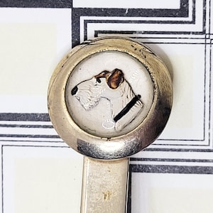 Essex Crystal Fox Terrier Tie Bar