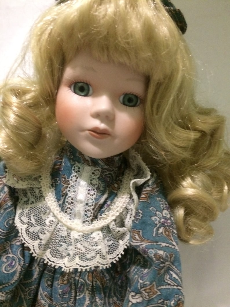 German Porcelain Doll Vintage Doll Collectible Doll Retro Doll