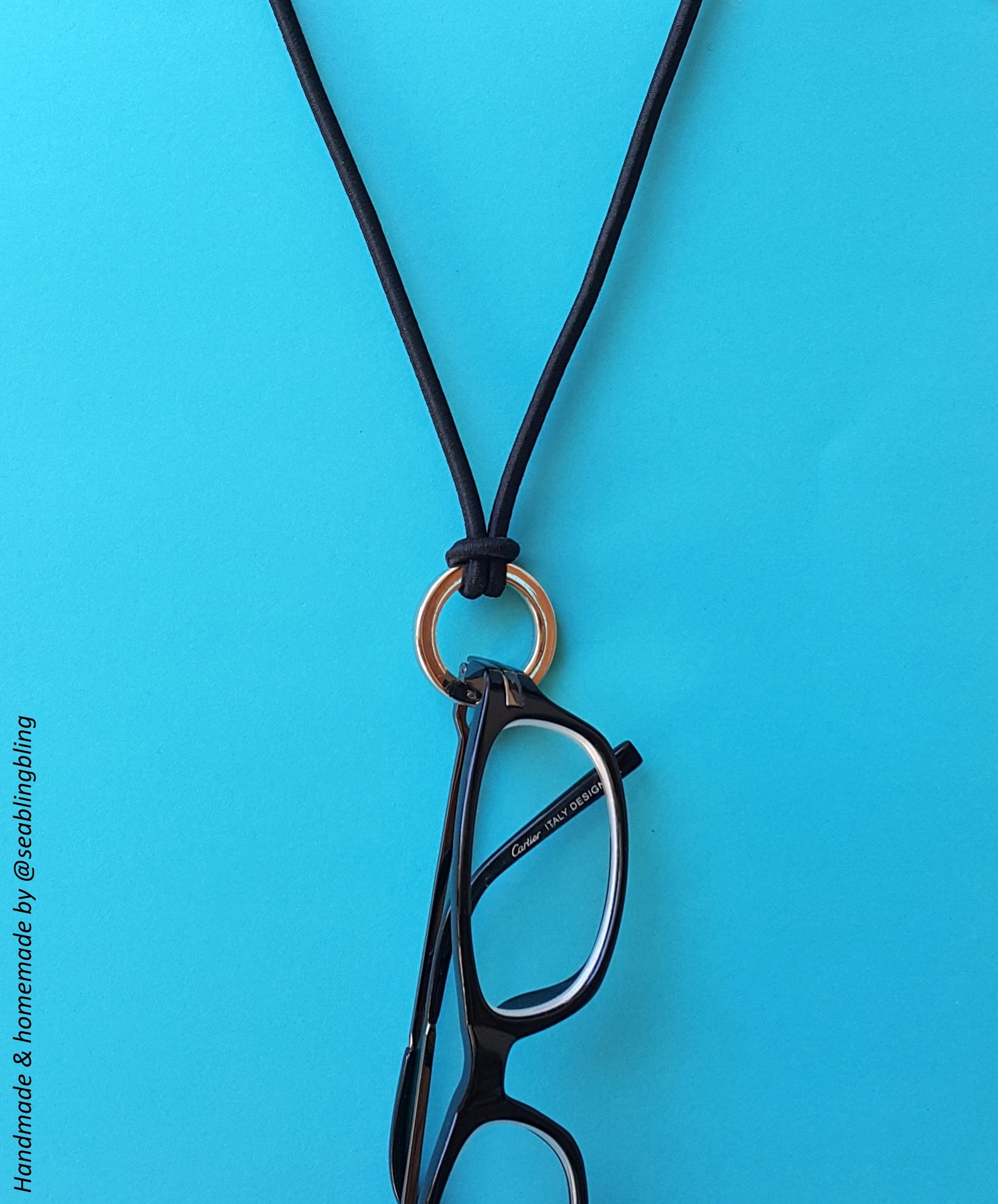 Fashion Ring Necklace Eyeglass Holder With Rosewood Coconut Etsy