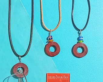 Eyeglass Holder Necklace: Interchangeable Leather Pendant, Sunglasses Lanyard