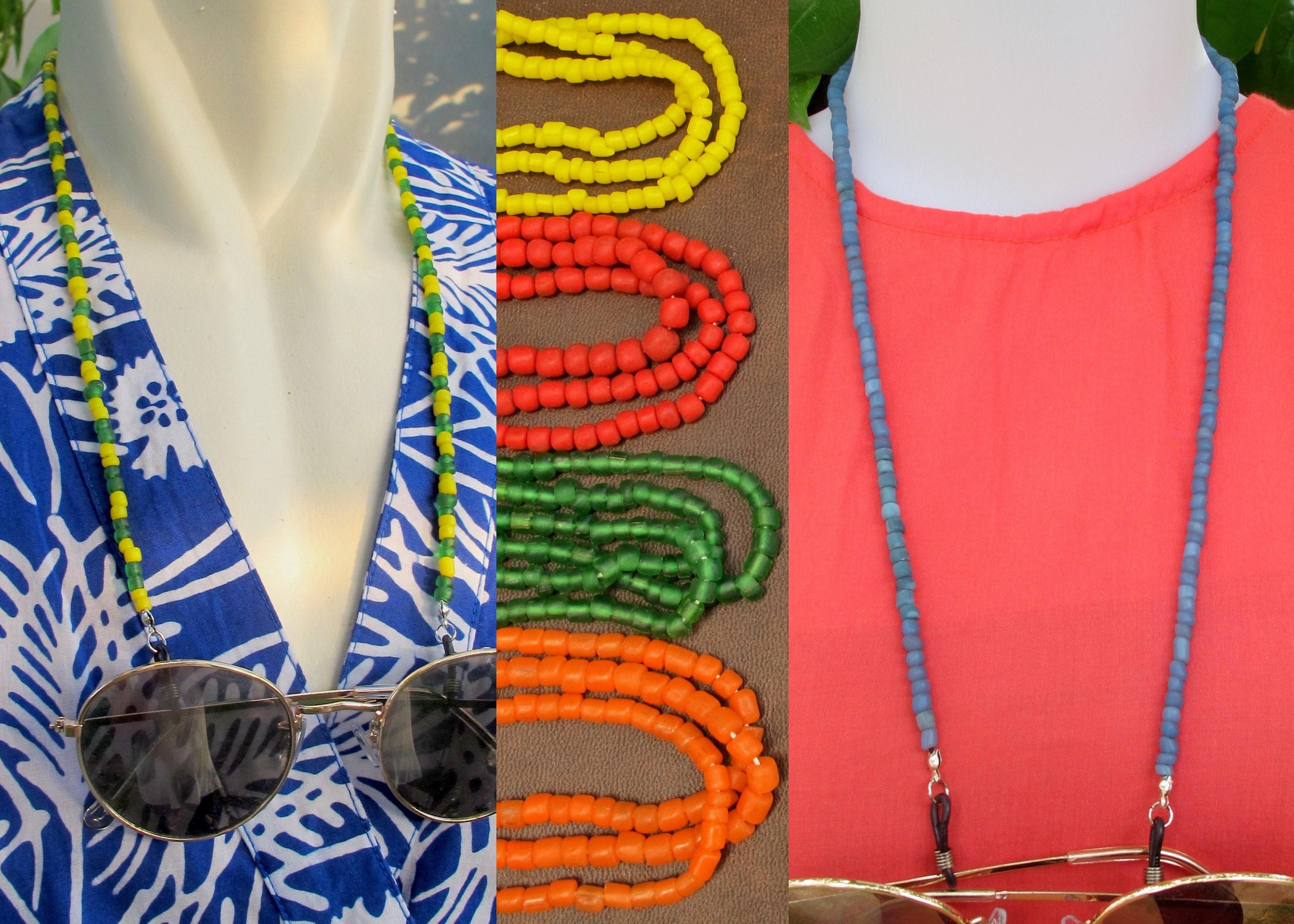 Matte Glasses Chain Beach Glasses Chain Antislip Glasses Etsy