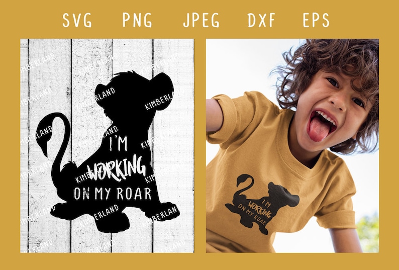 Simba Lion King SVG PNG Clipart Vector Digital Download | Etsy