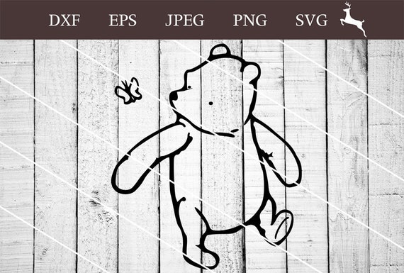 Download Classic Winnie the Pooh SVG PNG Clipart Vector Digital | Etsy