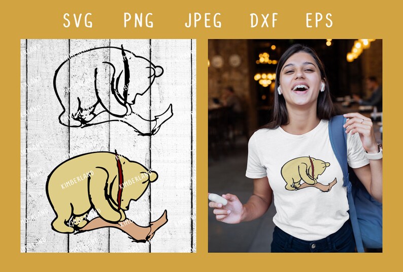 Download Classic Winnie the Pooh SVG PNG Clipart Vector Digital | Etsy