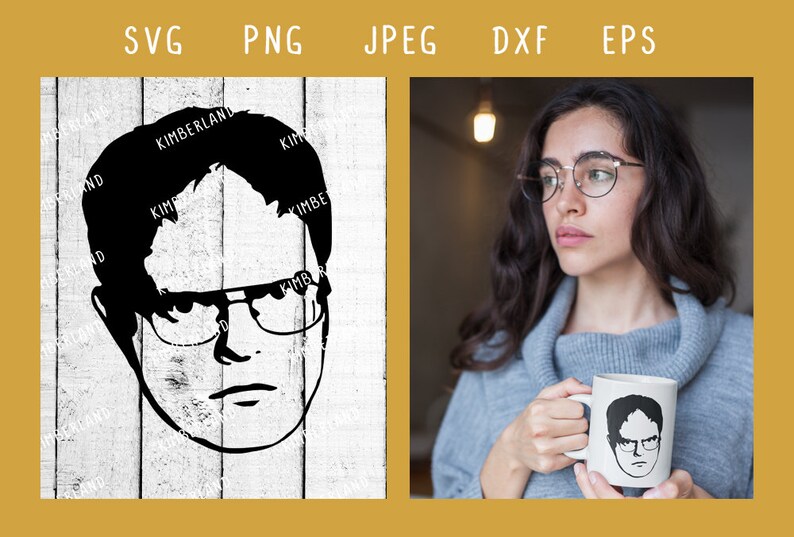 Dwight Schrute The Office SVG PNG Clipart Vector Digital | Etsy