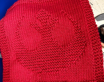 Rebel Alliance Star Wars Inspired, Dishcloth, Washcloth, Hand Knit