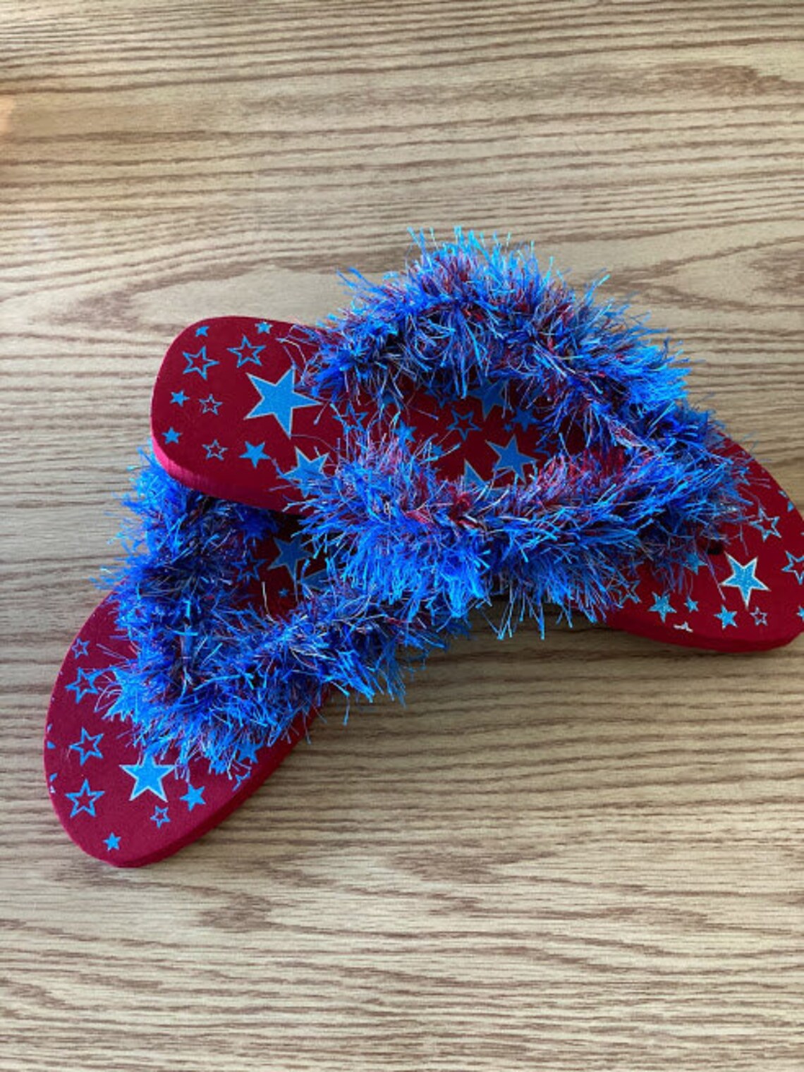 fluffy flip flops