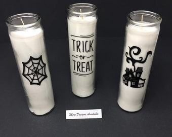 Halloween Candle - Halloween Decor - Unscented Candle