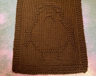 Porg Star Wars Inspired, Dishcloth, Washcloth, Hand Knit