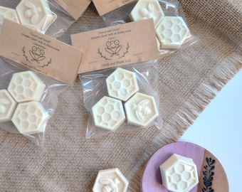 Geitenmelk-honingzeep, biologische etherische oliën, cadeau verpakt in zakje