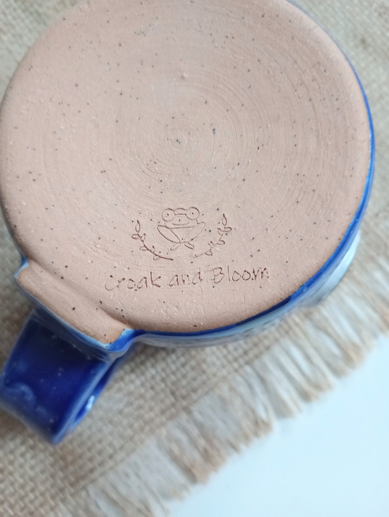 croak and bloom ceramic mug