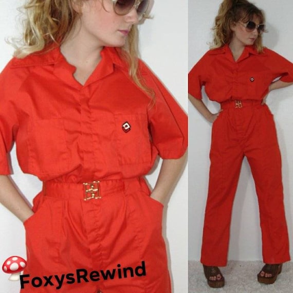 red jumpsuit work