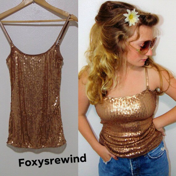 gold sparkle top