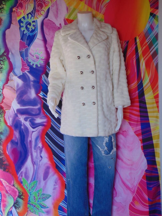 cantaloupe orange JUNIOR HOUSE JACKET 1960/'s 60/'s S